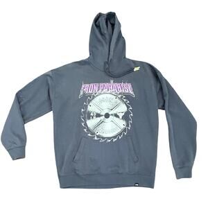 Under Armour Mens Project Rock Disrupt Purple Hoodie Iron Paradise Large READ